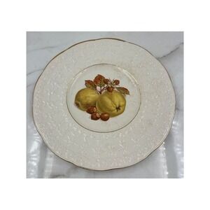 Crown Devon Staffordshire England Fruit Cherub Relief 11.5" Decorative Plate